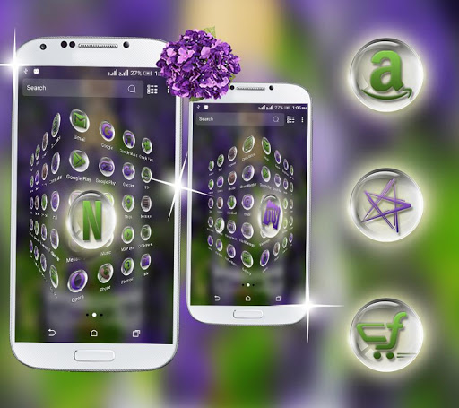 Lavender Launcher Theme ekran görüntüsü