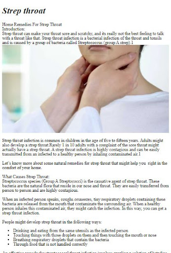Strep Throat Guide ekran görüntüsü