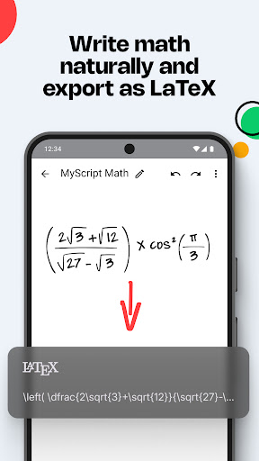 MyScript Math: Solve & Plot ekran görüntüsü