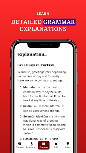 Learn Turkish - TurkishFluent ekran görüntüsü