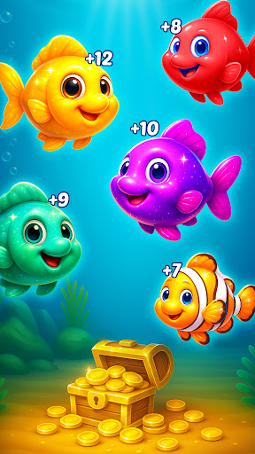 Merge Fish Evolution Games ekran görüntüsü