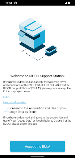 RICOH Support Station ekran görüntüsü