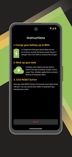 Android Phone Factory Reset ekran görüntüsü