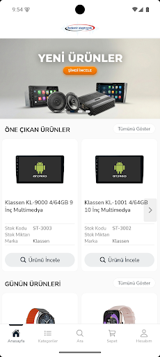 Özdemir Elektronik B2B ekran görüntüsü