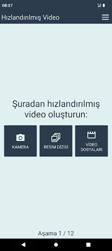 Hızlandırılmış Video ekran görüntüsü