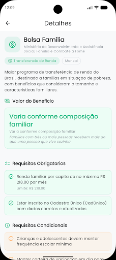 Benefícios Sociais - Consulta ekran görüntüsü