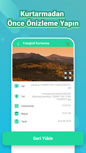 Video Kurtarma - Fotoğraf ekran görüntüsü