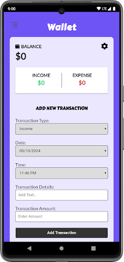 Wallet ekran görüntüsü