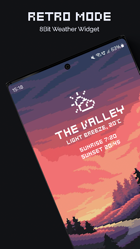 Retro Mode - Weather Widget ekran görüntüsü