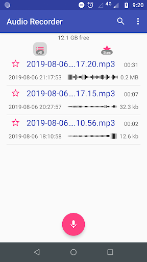 Audio Recorder Mp3 Dictaphone ekran görüntüsü