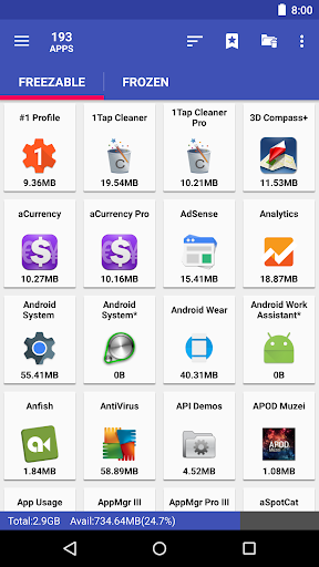 AppMgr III (App 2 SD) ekran görüntüsü