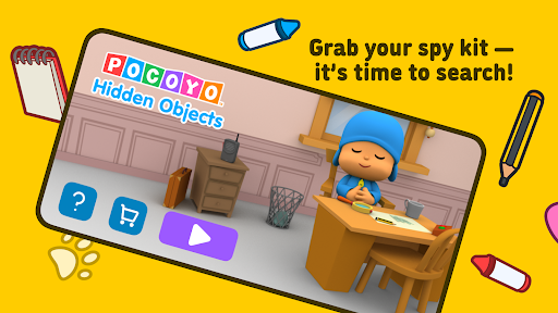 Pocoyo ve nesnelerin gizemi. ekran görüntüsü