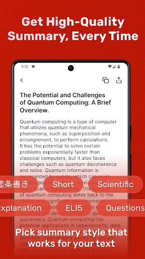 Summary: AI Text Summarizer ekran görüntüsü