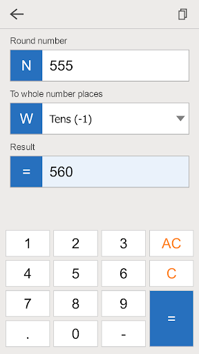 Rounding Numbers Calculator ekran görüntüsü
