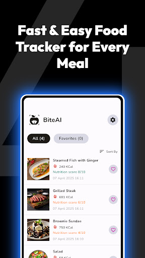 BiteAI - Food Calorie Counter ekran görüntüsü
