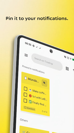 Tickdrop | Notification to-do ekran görüntüsü