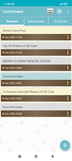Notepad Rich Text Notes Editor ekran görüntüsü