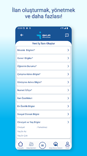İŞKUR Mobil ekran görüntüsü