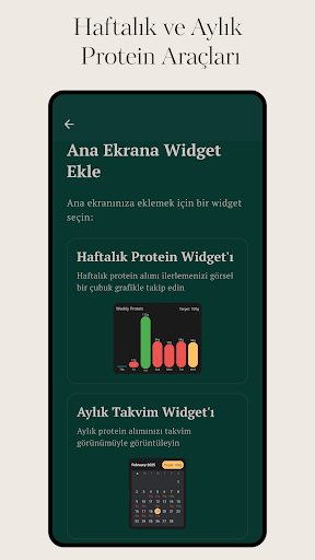 protein takipçisi ekran görüntüsü