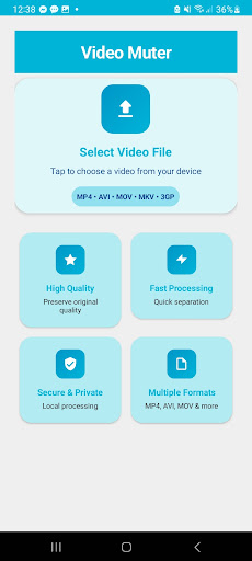 Video Muter - Silent Vid Maker ekran görüntüsü