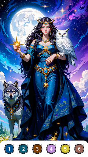 Epic Fantasy Color by Numbers ekran görüntüsü