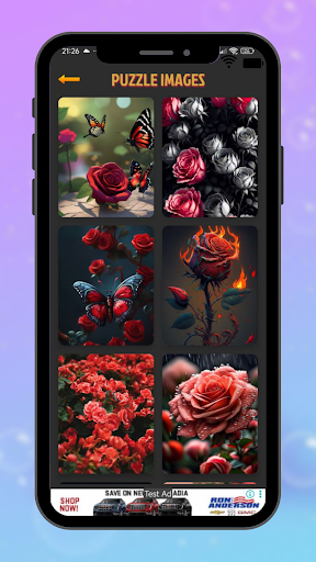 Red Rose Jigsaw Puzzle Game ekran görüntüsü