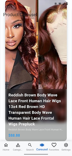 Human Hair & Lace Wigs Shop ekran görüntüsü