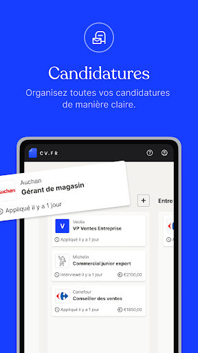 CV.fr : CV designer en ligne ekran görüntüsü