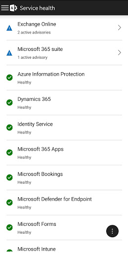 Microsoft 365 Admin ekran görüntüsü