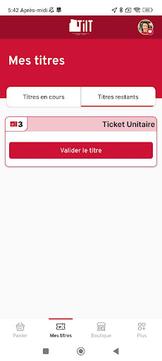 e-ticket TILT ekran görüntüsü