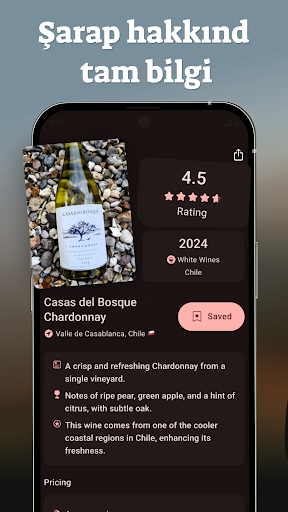 Wine ID: AI şarap tarayıcı ekran görüntüsü