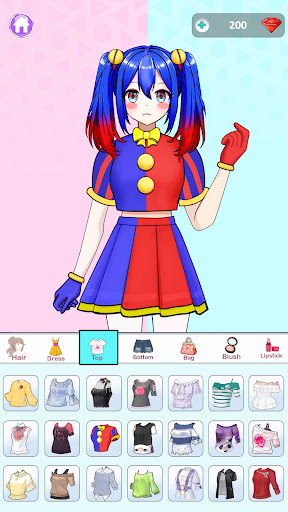 Anime Dress Up and Makeup Game ekran görüntüsü