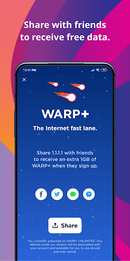 1.1.1.1 + WARP: Safer Internet ekran görüntüsü
