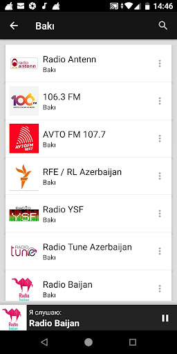 Azerbaijan Radio Stations ekran görüntüsü