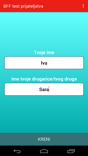 Test Prijateljstva - BFF Test ekran görüntüsü