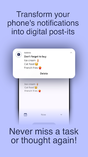 todono - notes as notification ekran görüntüsü