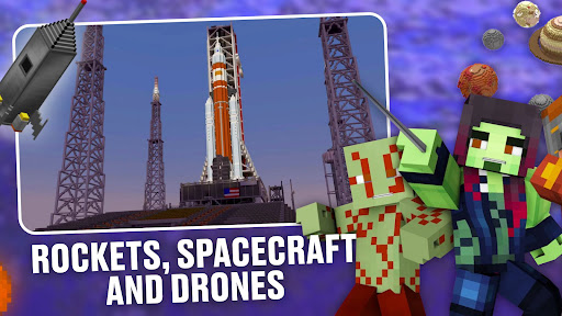Space Rocket Mod for Minecraft ekran görüntüsü