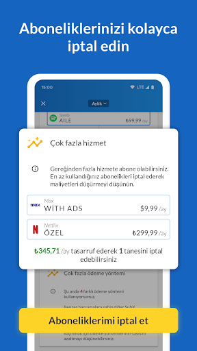 SubX - Abonelik Yöneticisi ekran görüntüsü