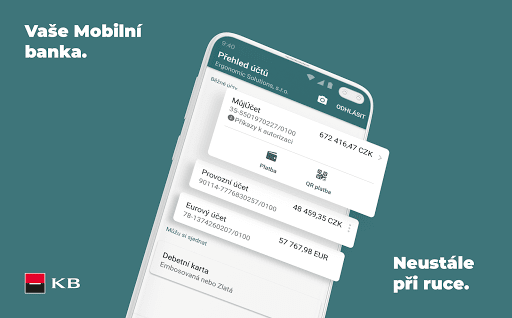 KB Mobilní banka Business ekran görüntüsü