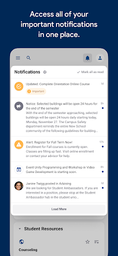 Peru State College Portal ekran görüntüsü