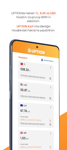 UPTION Para Transferi ekran görüntüsü