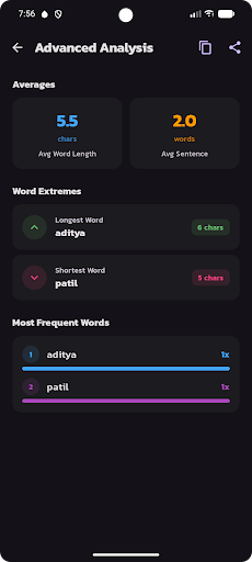 Word Counter ekran görüntüsü