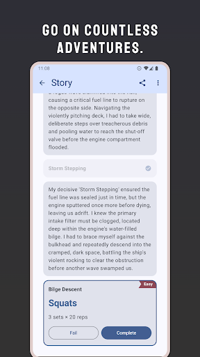 ExerStory - AI Workout Stories ekran görüntüsü