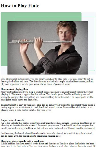 How to Play Flute ekran görüntüsü