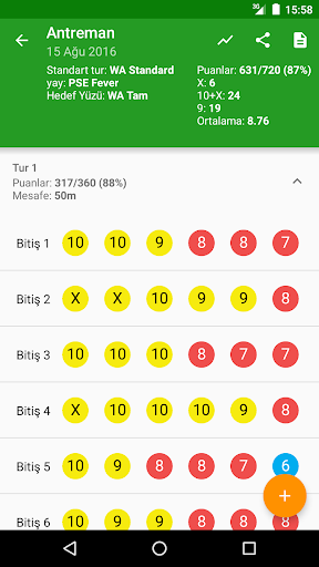 MyTargets Archery ekran görüntüsü