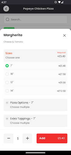 Popeye Chicken Pizza ekran görüntüsü