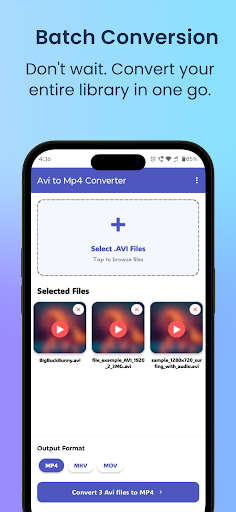 Avi to Mp4 Converter ekran görüntüsü