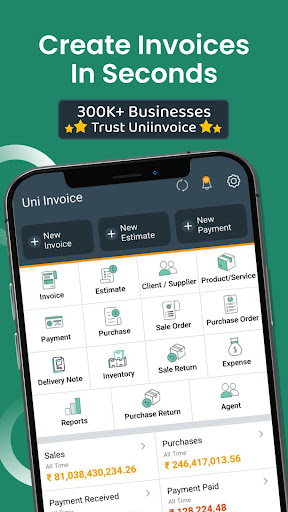 Uni Invoice & Billing Manager ekran görüntüsü
