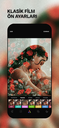 Afterlight: Film Foto Editör ekran görüntüsü