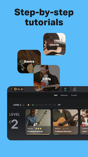 Yousician: Learn & Play Guitar ekran görüntüsü